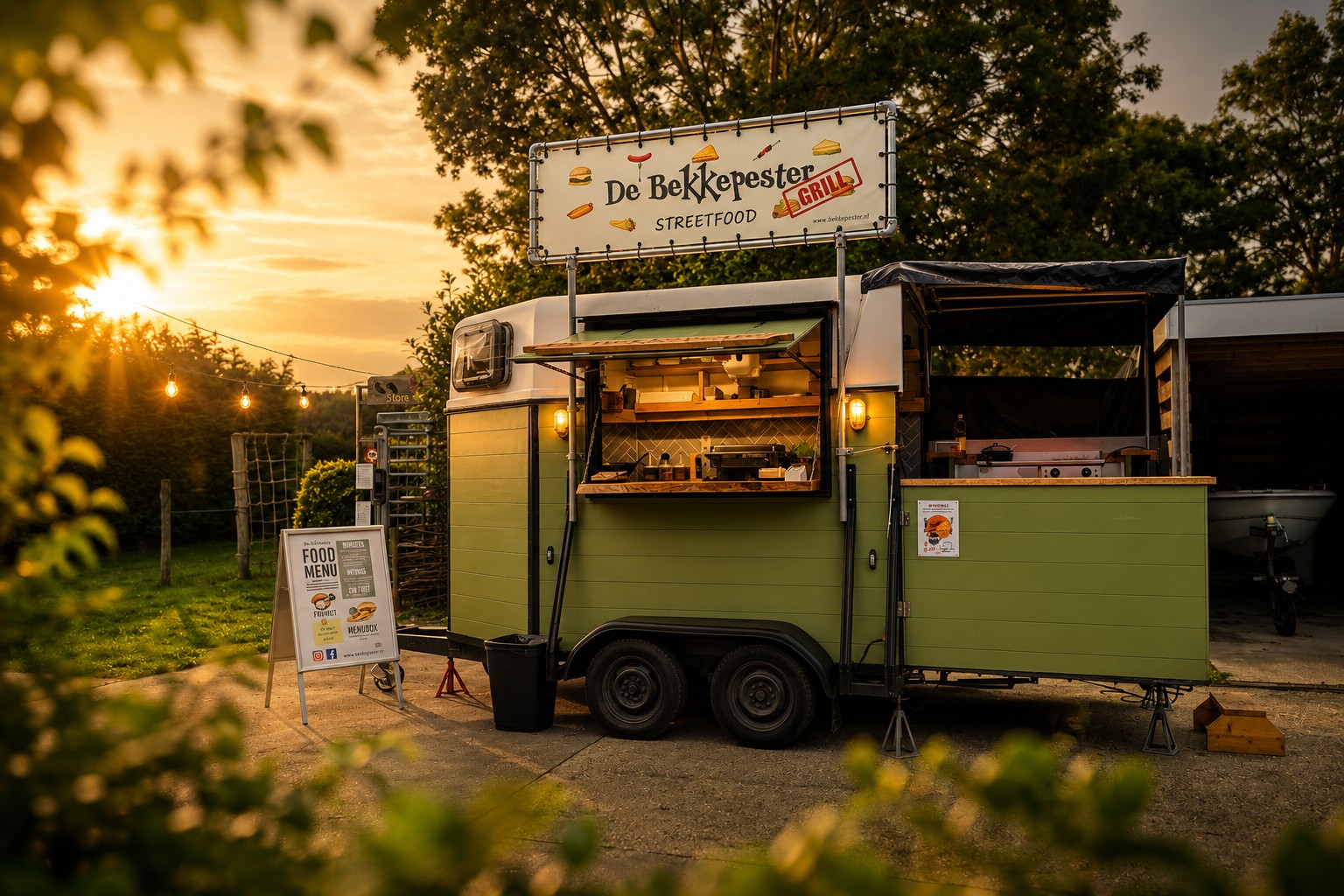 De foodtrailer van De Bekkepester
