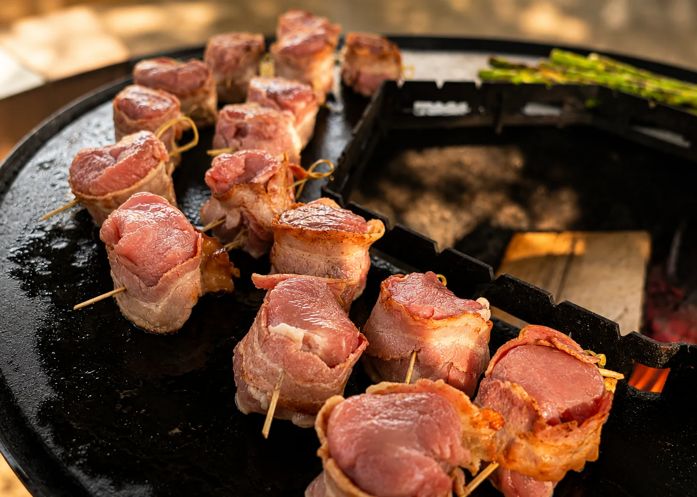 Varkenshaasmedaillons met bacon
